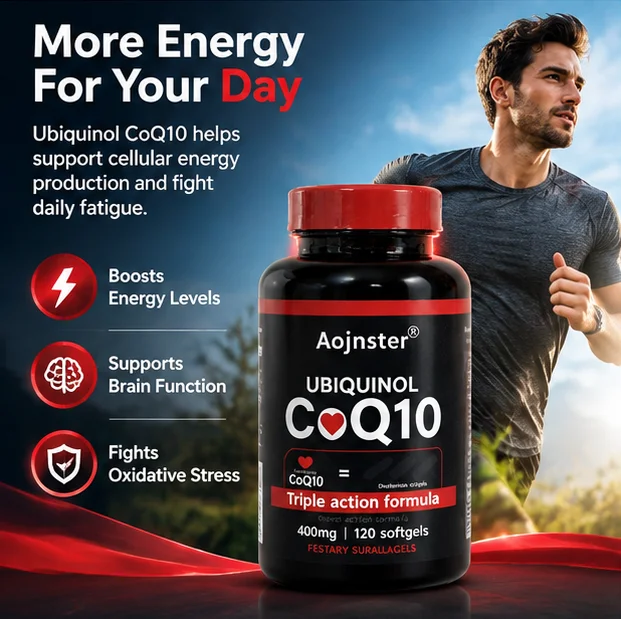 Coq10 Ubiquinol Softgel - Cápsulas de Ubiquinol CoQ10, fórmula de