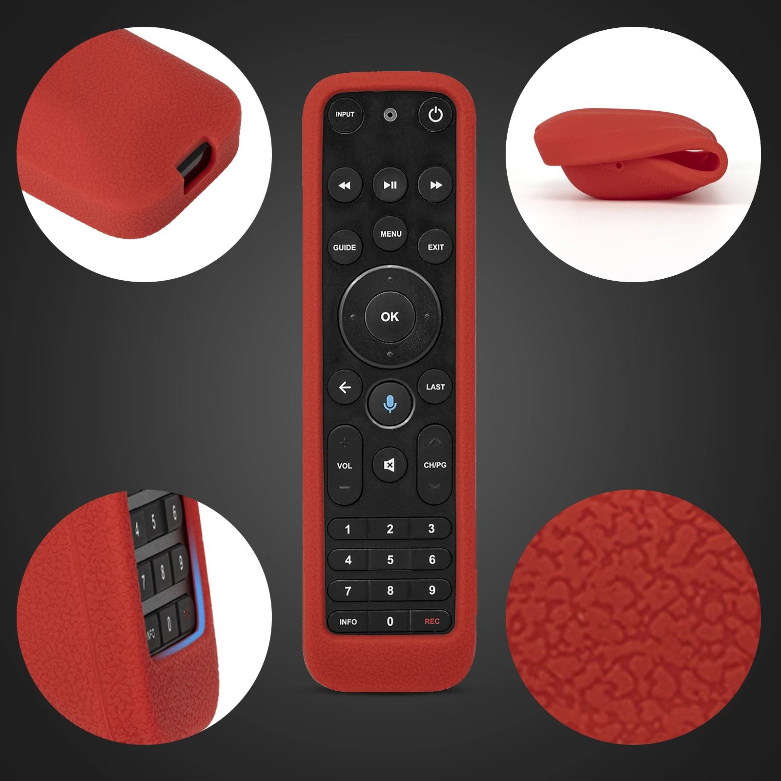 غطاء سيليكون لجهاز التحكم عن بعد Verizon FiOS TV One Voice 2019 - MG3-R32140B VRC4100 BLE حافظة واقية قابلة للغسل ومضادة للصدمات