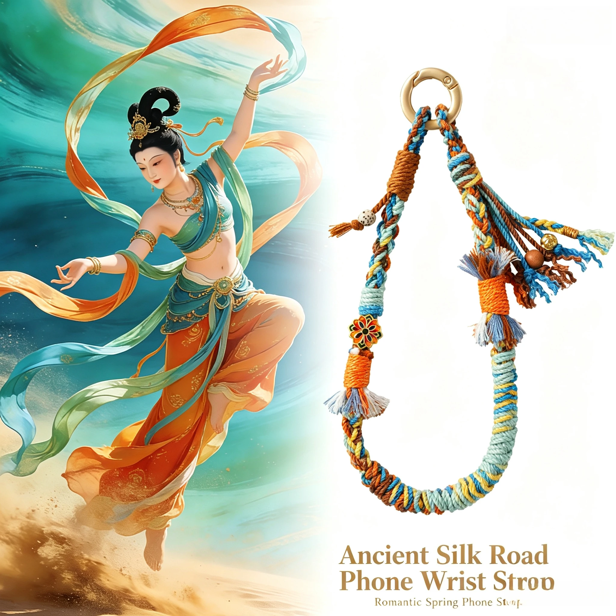 cordao-para-celular-dunhuang-element-estilo-Etnico-artesanal-personalidade-de-nicho-chaveiro-anti-perda-para-viagem-ao-tibete