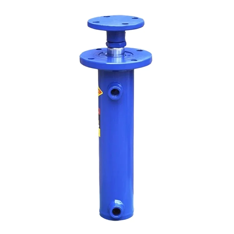 Two-way hydraulic cylinder 5T upper flange single cylinder lift hydraulic top wood splitter hydraulic oil top accessories