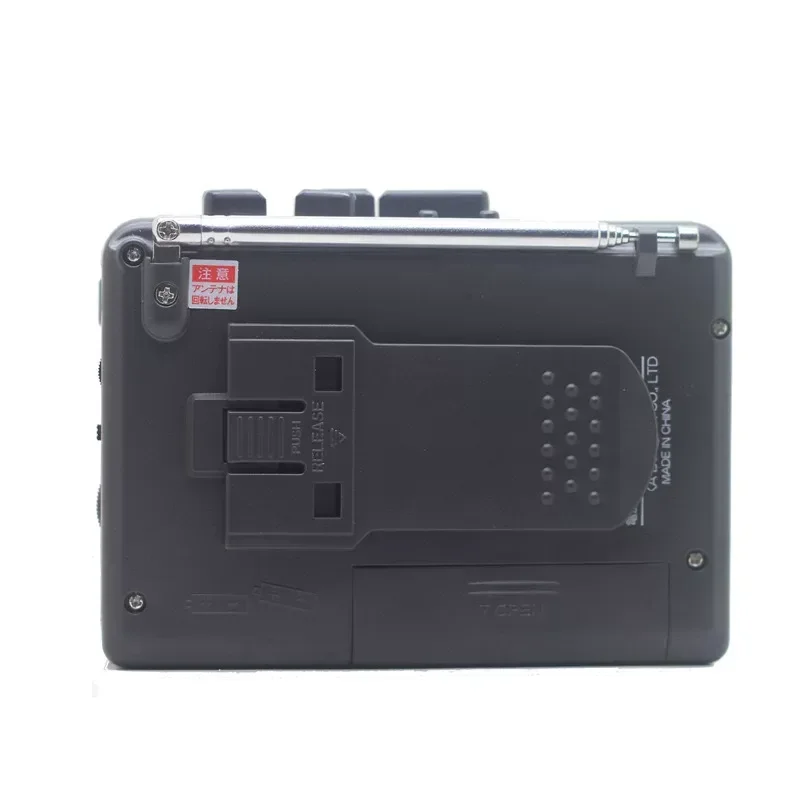 Dual-Speaker Cassette Player with Radio for Retro Walkman Style Tape Recorder