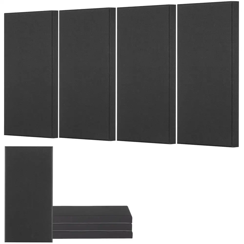 

Acoustic Wall Panels 4 Pack Self Adhesive Soundproof Foam 2 Inch Thick Black 23.6 x 11.8 Inch Studio Decoration
