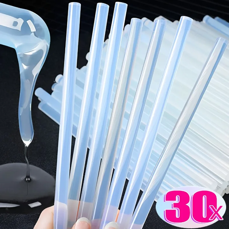 30/1PCS Strong Adhesive Transparent Hot Melt Glue Sticks for Electric Glue Gun 7mm/11mm DIY Craft Glue Stick Hand Repair Tools
