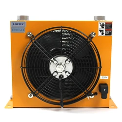 AH1012T-CA 100L/Min Flow Radiator Olie Koeling Warmtewisselaar Radiator Oliekoeler Plaat Pin Warmtewisselaar Voor Hydraulische Systeem