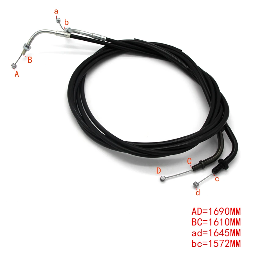 

Motorcycle Push&Pull Throttle Cable Line Wires Scooter Acceleration For Yamaha YP250 Majesty YP250D Majesty DX YP250S Majesty SV