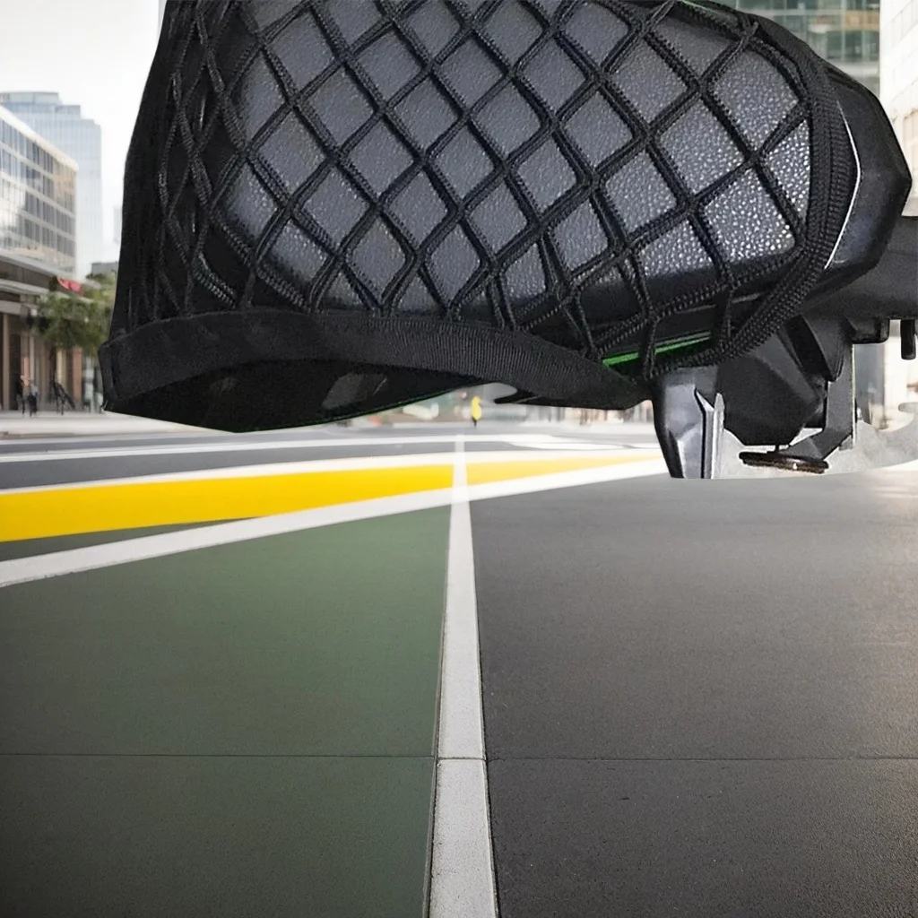 

​ ​ Грузовая сетка для мотоцикла — сетчатая сумка для хранения велосипедного скутера с крючком и фиксацией ​ ​