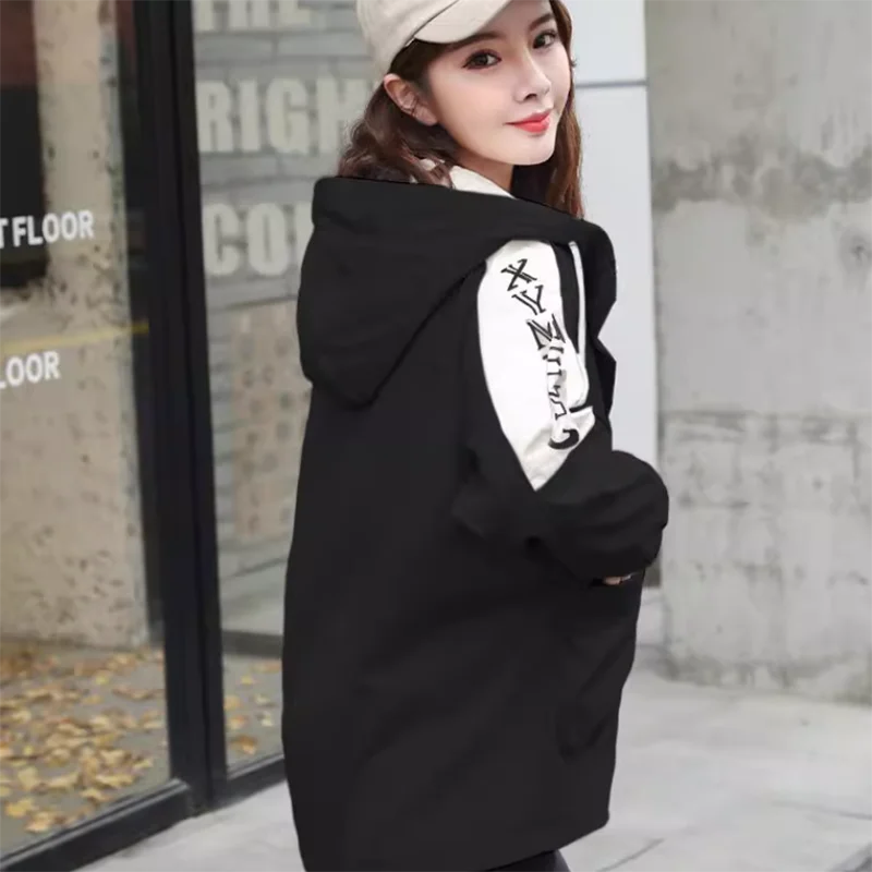 Tooling Baseball Uniform Women's Short Jacket 2026 New Spring Autumn Korean Loose Vintage Bf Casual Students Hooded Windbreaker