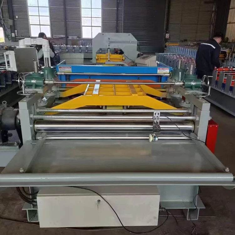 Steel Plate Leveling Machine, Metal Plate Embossing Machine, Embossed Pattern Anti slip Cutting Machine