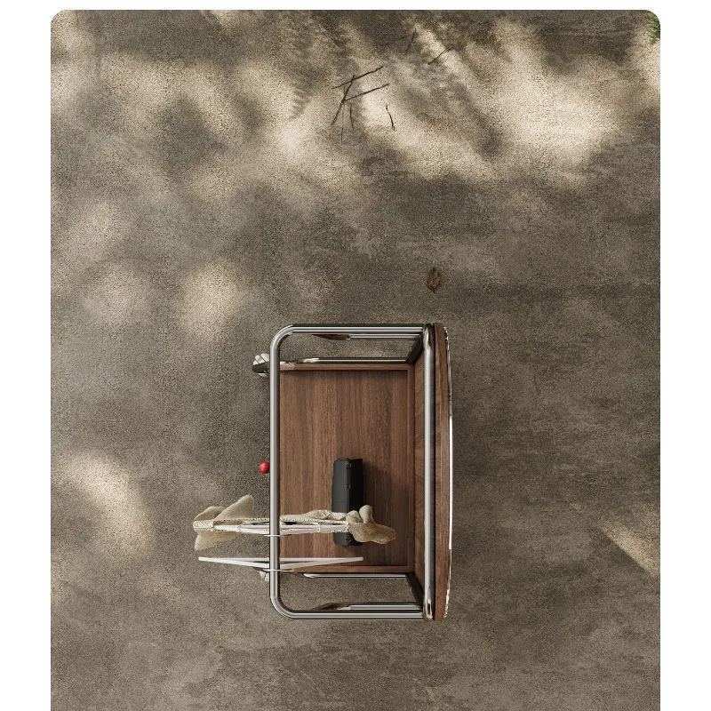 Medieval style, movable rotating mirror storage, integrated clothes drying
