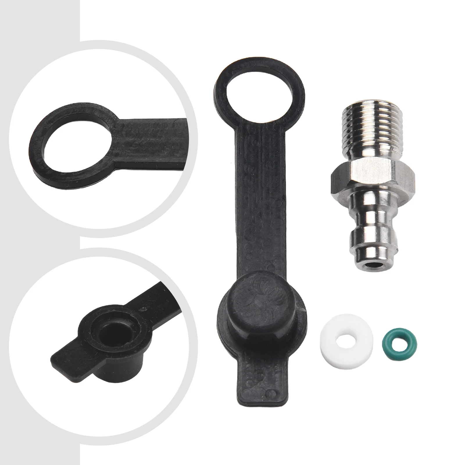 1PC Quick Connector Stainless Steel Male  Valve Quick Connector Filling Nozzle Air Hose Fitting