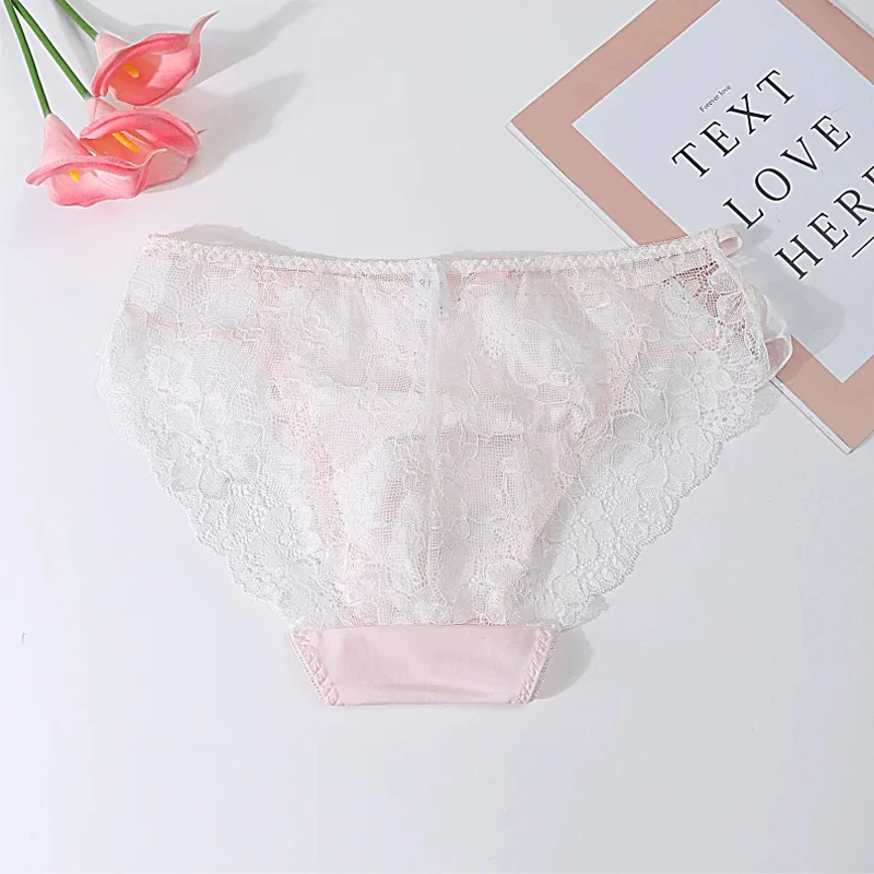 Gay Men's Sexy Pouch Underwear Sweet Breathable Sissy Briefs Erotic Male Lingerie Tanga Panties