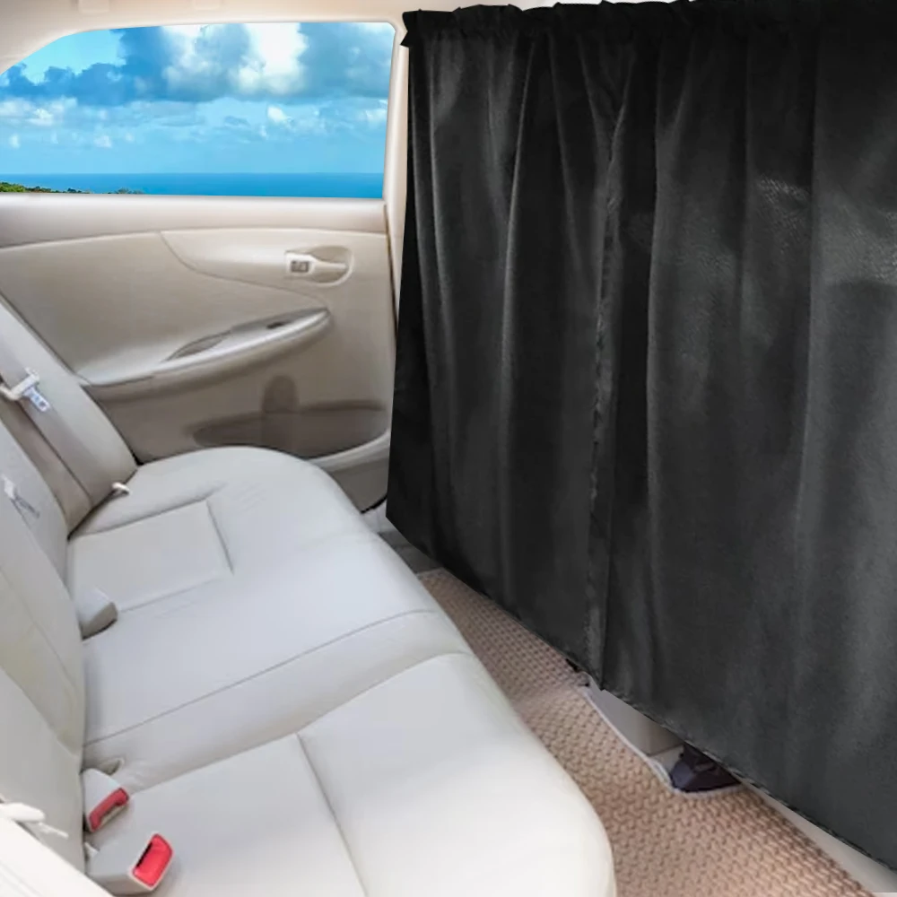 Car Sun Shade Privacy Curtains Divider Curtain Rear Seat Auto Blackout Curtains Side Window Covers Taxi Car Isolation Curtain