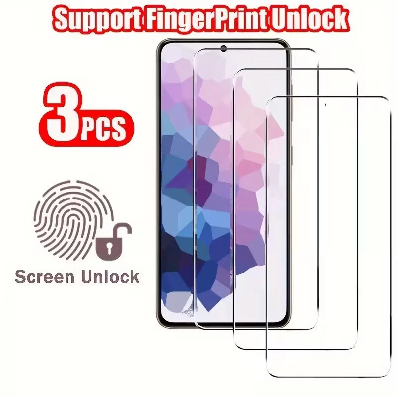 3Pcs Tempered Screen Protector For Samsung Galaxy F02s F06 F07 F12 F15 5G F16 F17 F22 F23 F34 F36 F41 F42 F52 F55 F62 Glass Film