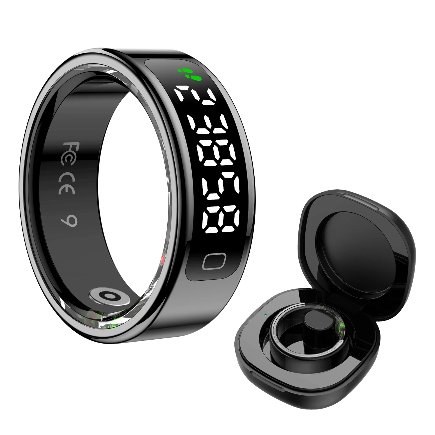R11C Smart Ring with Display Screen Heart Rate Sleep Monitor