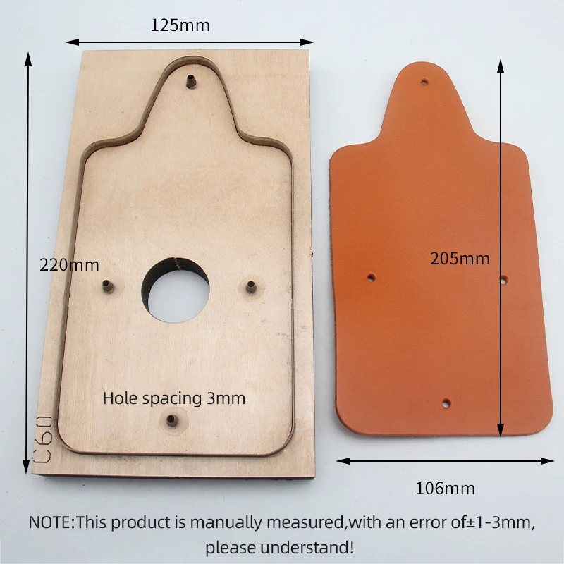 YOMDID Card Holder Making Leather Knife Die Handcraft Leather Cutting Mould DIY Leather Embossing Punching Tool Leathercraft