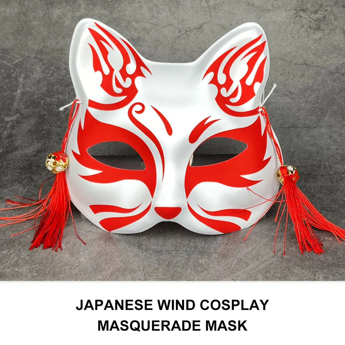 

2pcs Half-Face Cat Mask For Kimono Cosplay Masquerade Ball Party Costume Accessory Corrosion Resistant Dancing Event Prop
