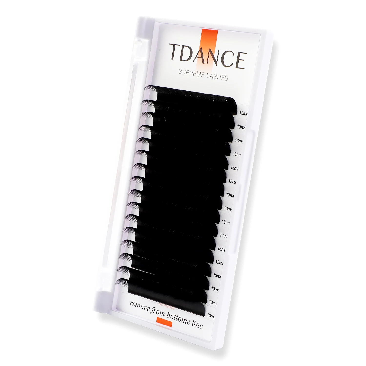 TDANCE 16Rows Classic Lash Dark Black Matte Professionals Soft Natural Faux Eyelash Extension Makeup Beauty Individual Eyelashes