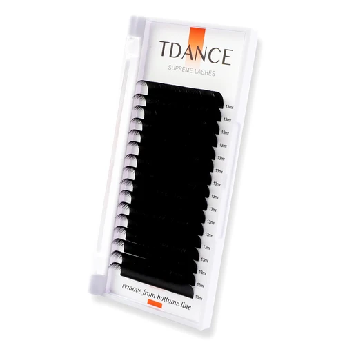Imagen 2 del producto TDANCE 16 filas de pestañas clásicas negro oscuro mate profesionales extensión de pestañas postizas naturales suaves maquillaje belleza pestañas individuales