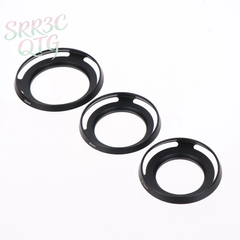 Hot Sale Universal Metal Ultra-thin Hollow Wide-angle Lens Hood For Cameras 37 39 40.5 43 46 49 52 55 58 62 67mm Accessories
