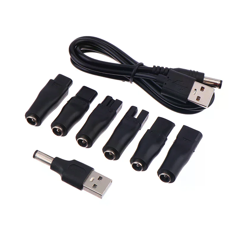 1/6/7/8PCS 5V Charger USB Adapter Replacement Power Cord Suitable For All Kinds Of Electric Hair Clippers Beard Trimmers Shavers