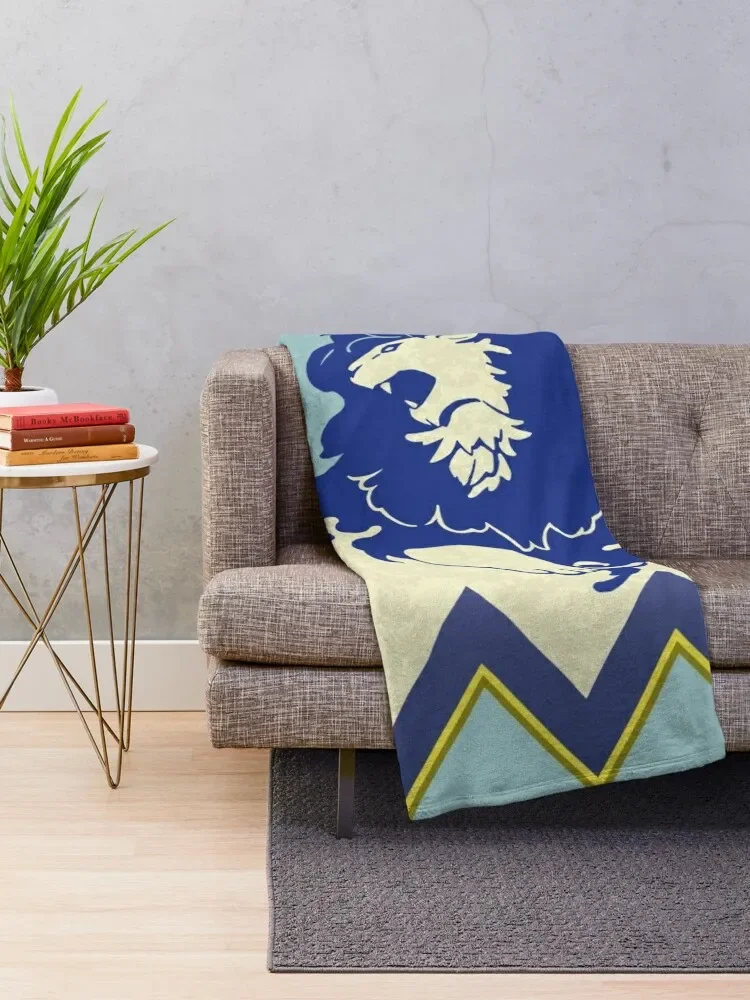 Fire Emblem 3 Houses: Blue Lions Banner Throw Blanket Decorative Beds Fashion Sofas Blankets