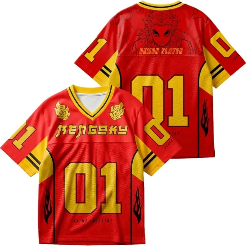 2026 Summer New Demon Slayer Multi-Role Cosplay Jersey, Y2K 3D Printed Short-Sleeve Unisex Children's Sports Casual T-Shirt