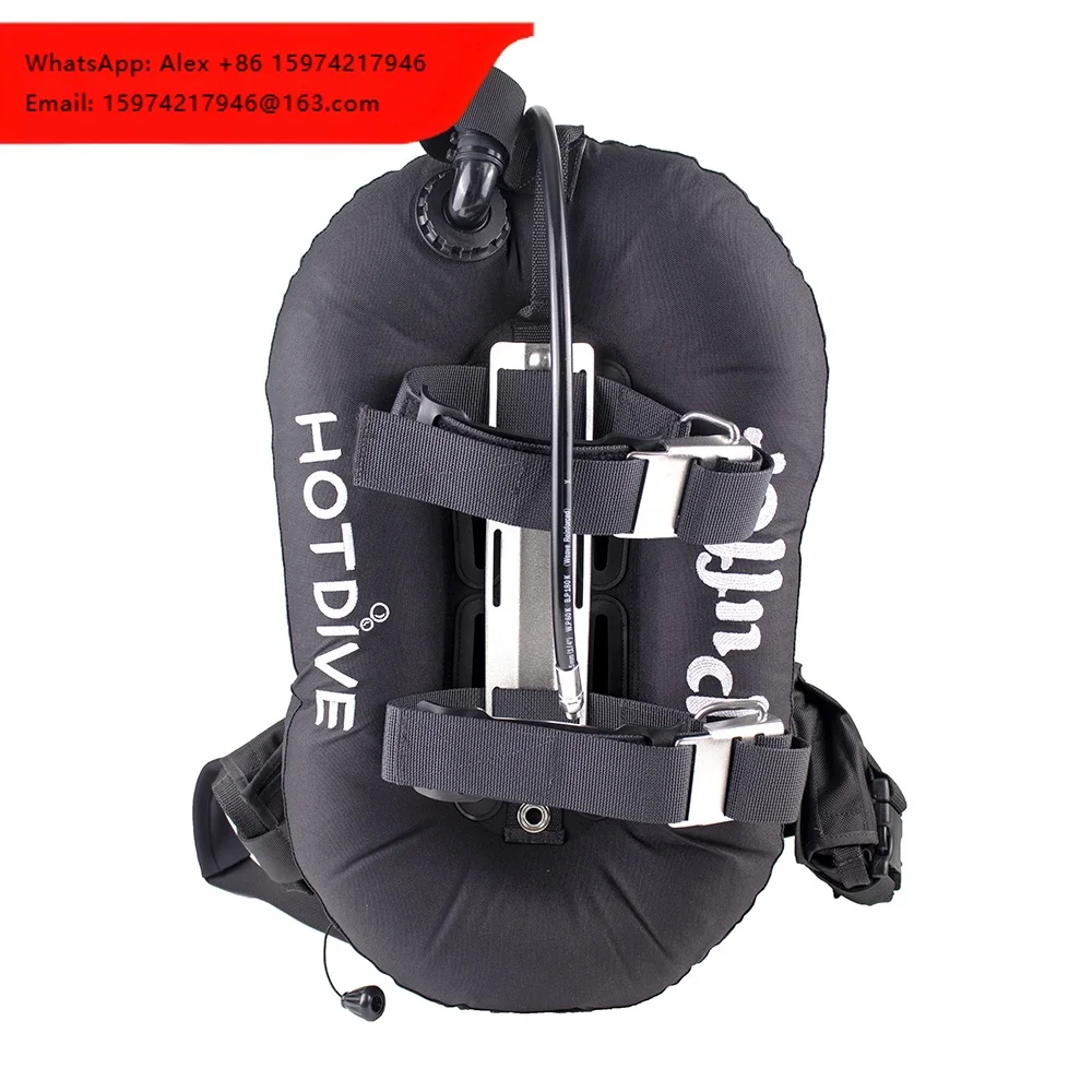 Quick Adjustable Scuba Diving BCD Single Tank 30LBS Donut Tech Diving Hard Harness Backmount Wing Style BCD