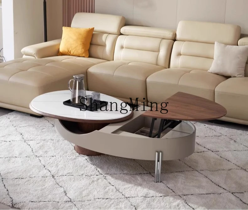 ZYY medieval style home lift creative high-end sense simple modern living room coffee table