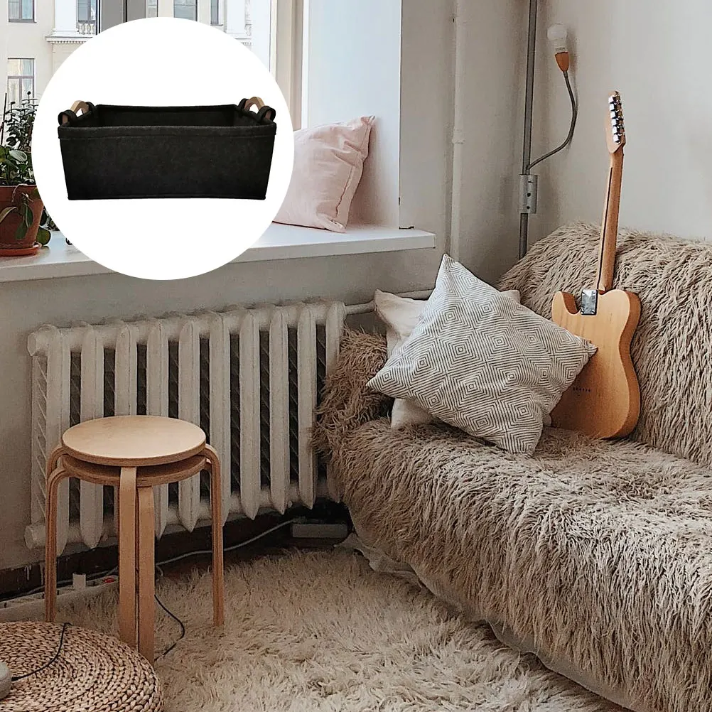 

Fabric Storage Basket Baskets Shelves Organizer Cloth Bins Hamper Lid Small Table Nordic Style Home Storage Household Clutter
