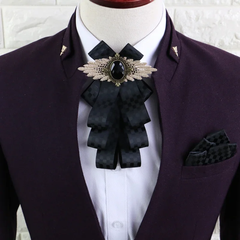 Fabric brooch and brooch men's clothing; Accessories, shirts, collars, vintage men's accessories