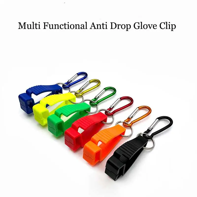 

2Pcs Glove Clips with Metal Carabiner Anti-Lost Glove Holders for Work Gloves Outdoor Safety Gear Storage Clips
