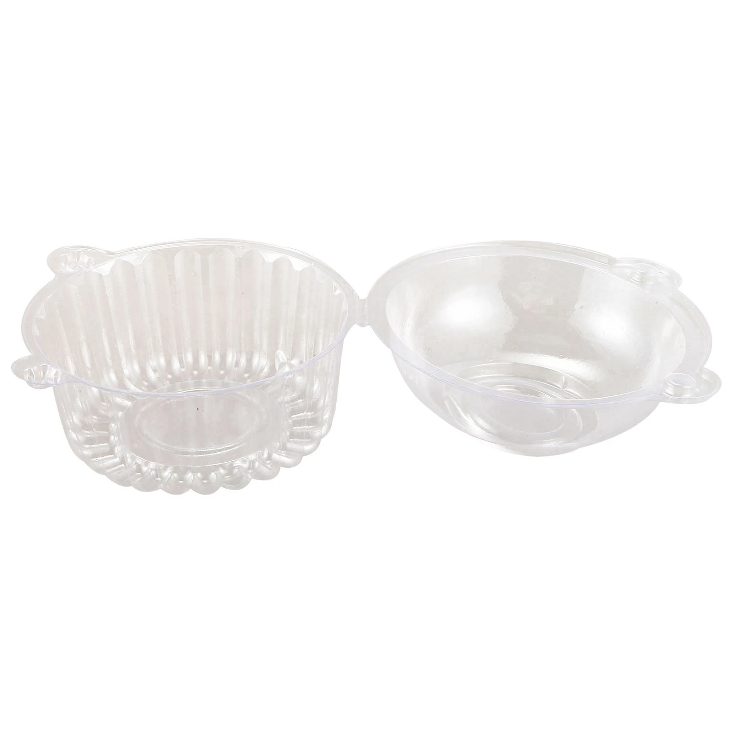 50 X Single Plastic Clear Cupcake Holder / Cake Container Dome Muffin Carrier