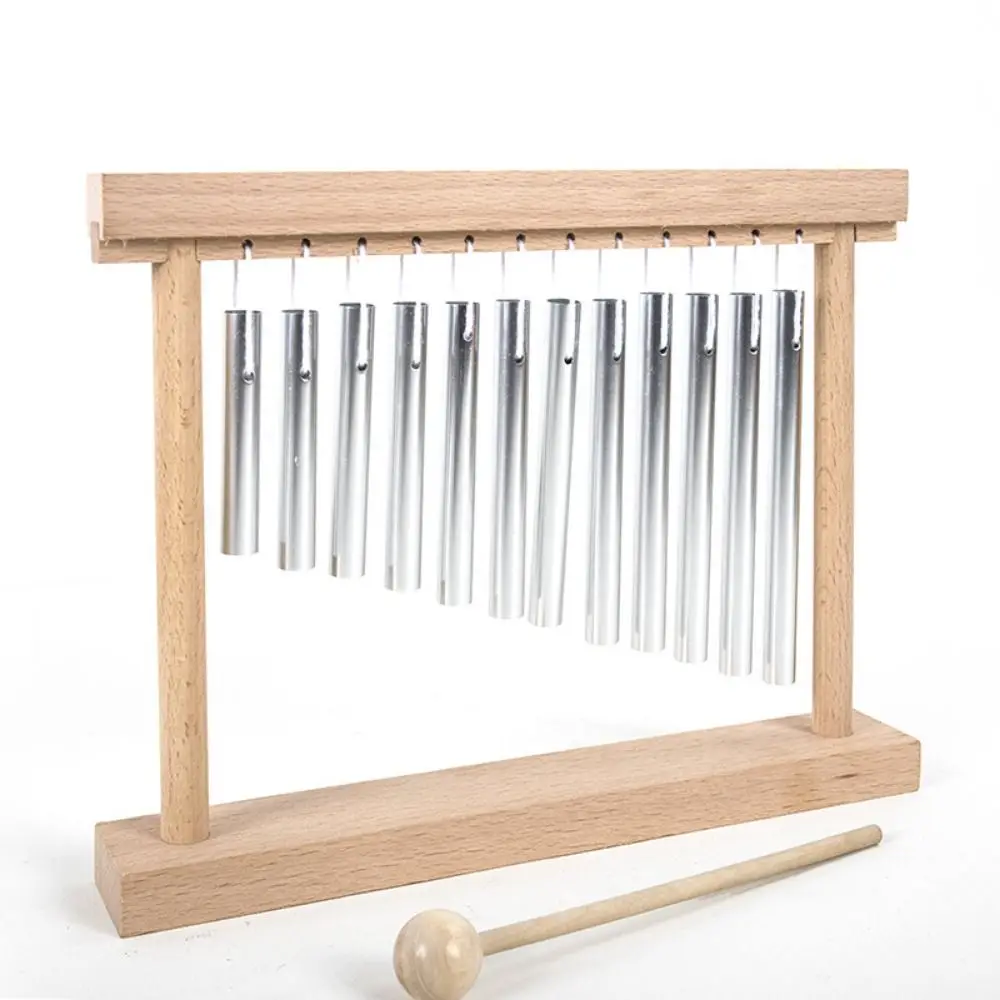 Wooden Meditation Musical Chime Collaborative Design Early Educational Sound Healing Chime Bell Fun Percussion Precise