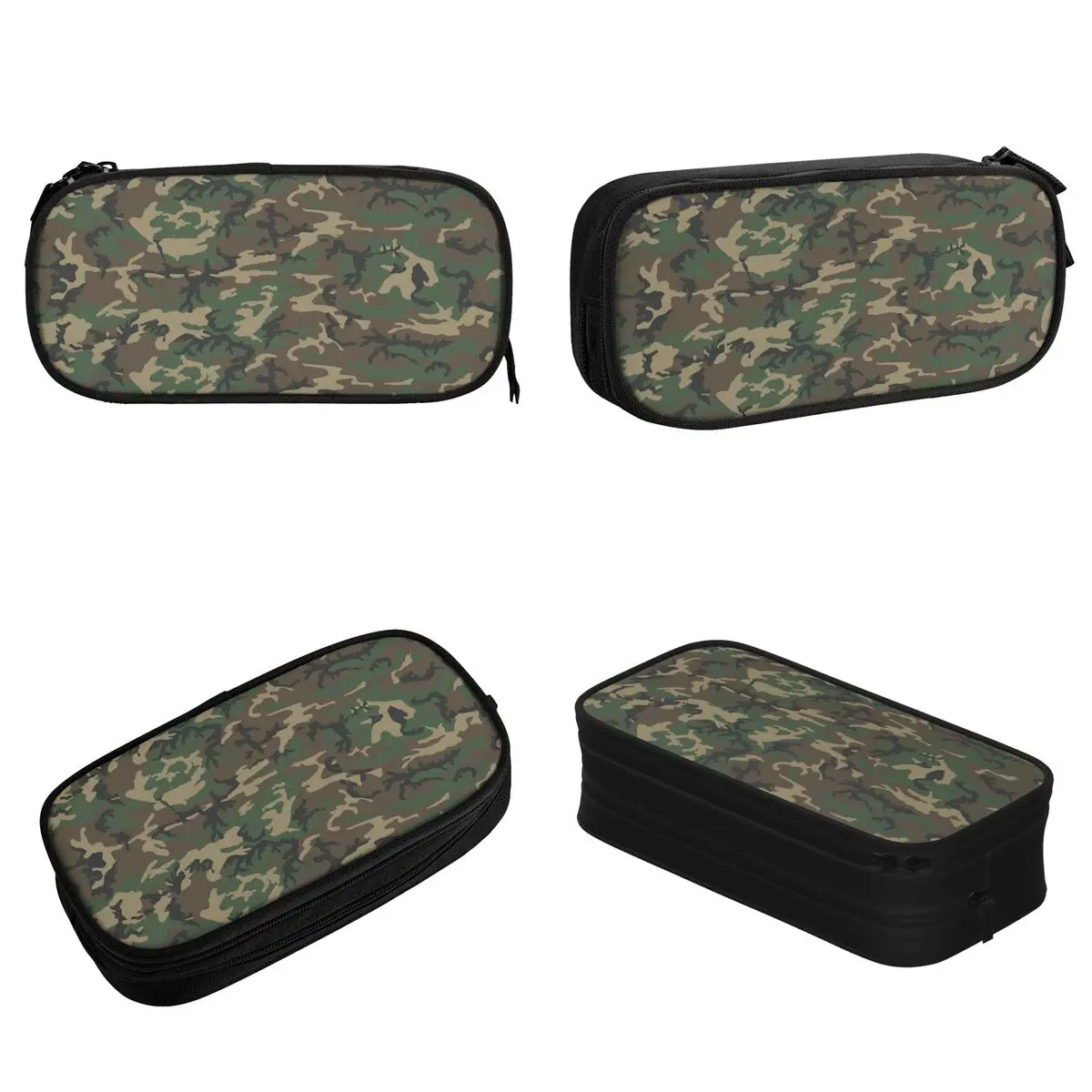 Imagem -02 - Exército Camuflagem Padrão Lápis Cases Selva Militar Camo Lápis Cases Pen Holder para Menina e Menino Bolsa para Estudantes Papelaria Escola