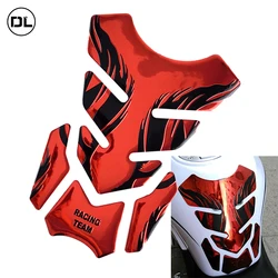 Motorcycle Tankpad Sticker Fishbone 3D Tank Pad Stickers Oil Gas Protector Cover Decoration Flame Motorcycle Accessories