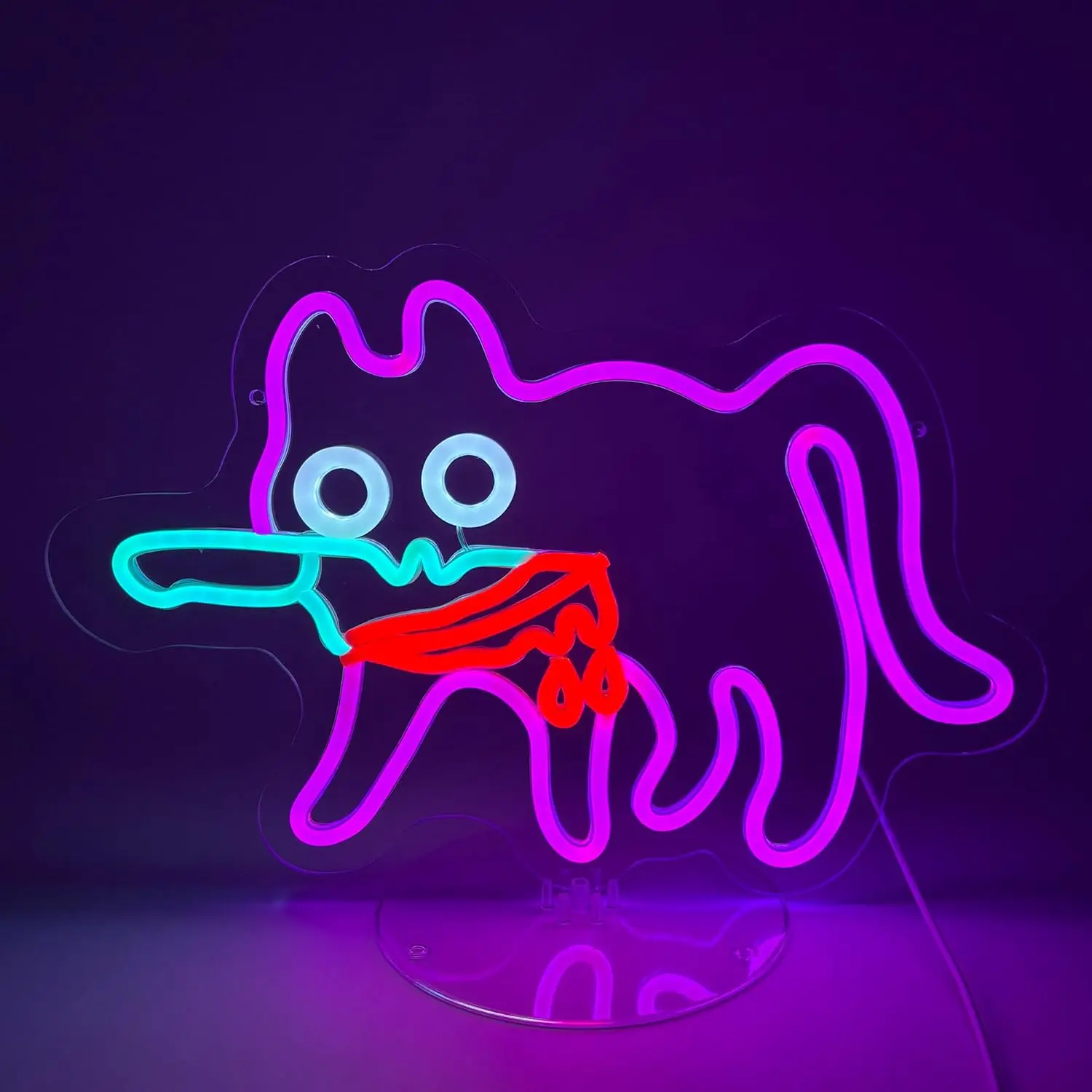

Cat Neon Sign USB Powered LED Neon Light for Party Bar Gaming Room Bedroom Aesthetic Decoration Birthday Gift Art Wall Lights