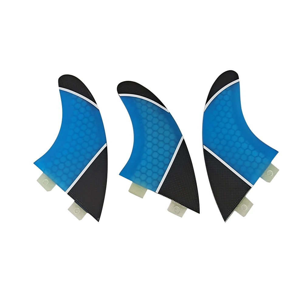 Tri Fins Surfboard Fins Double Tabs/Double Tabs2/Single Tabs PM-M Size Fins Carbon Fiber Honeycomb Surf Fins Surf Accessories