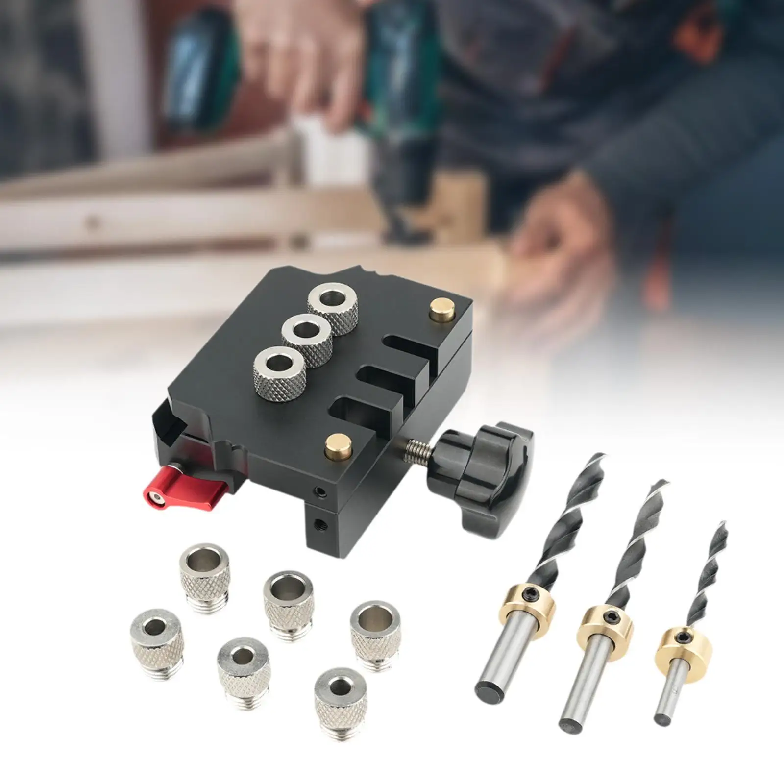 

Pocket Hole Jig Doweling Jig Set Carpentry Positioning Tool Positioning Clip