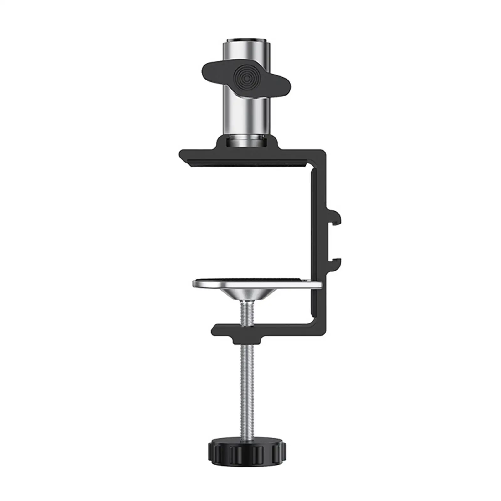 Desktop Mount Clamp Heavy Duty Detachable Adjustable Holder for Stand-Working Speeches Reading Recording Presentation