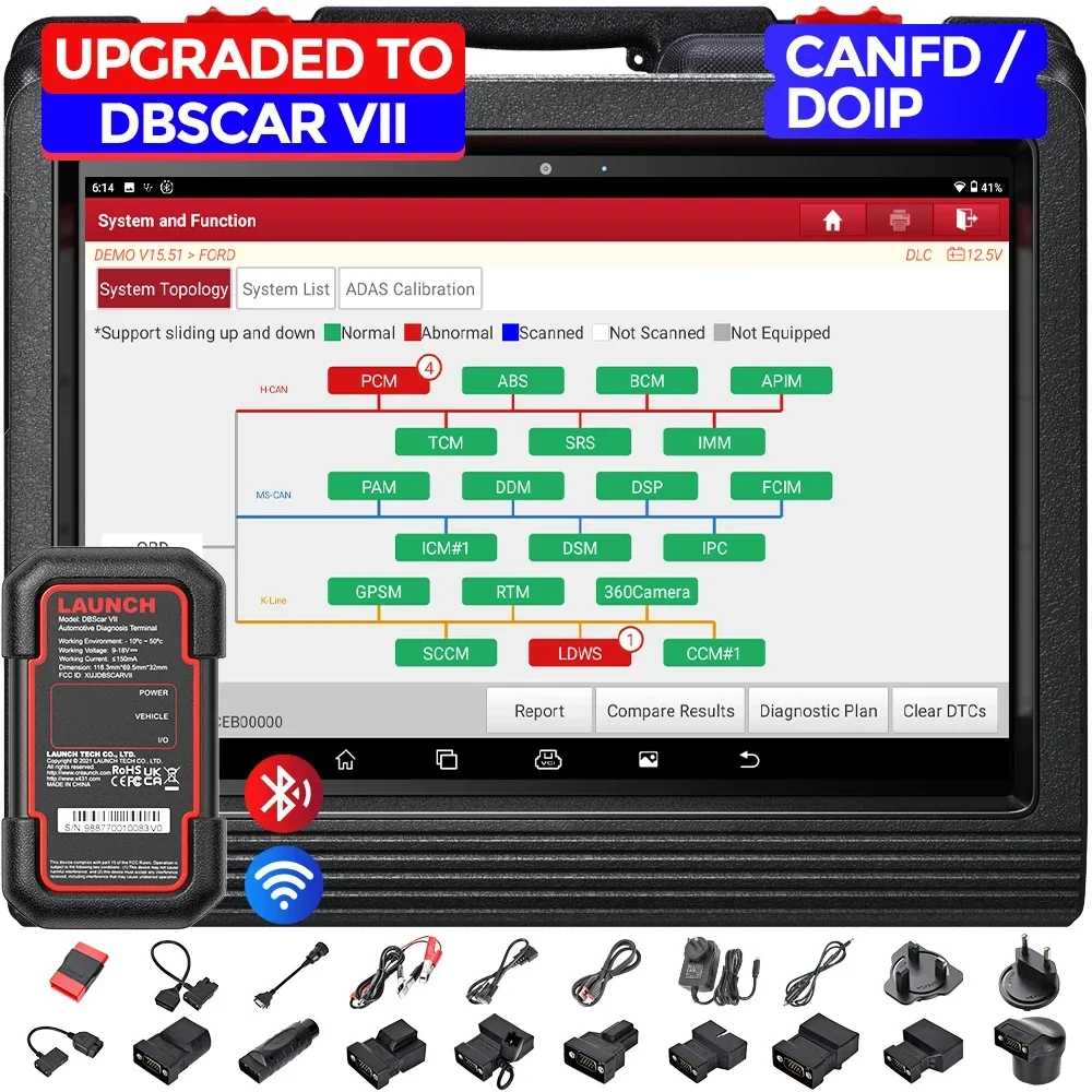 2024 launch x431 vplus v5.0 v+ pro 4.0 elite hd truck compatibility ecu online coding 37+ services auto diagnostic scan tools