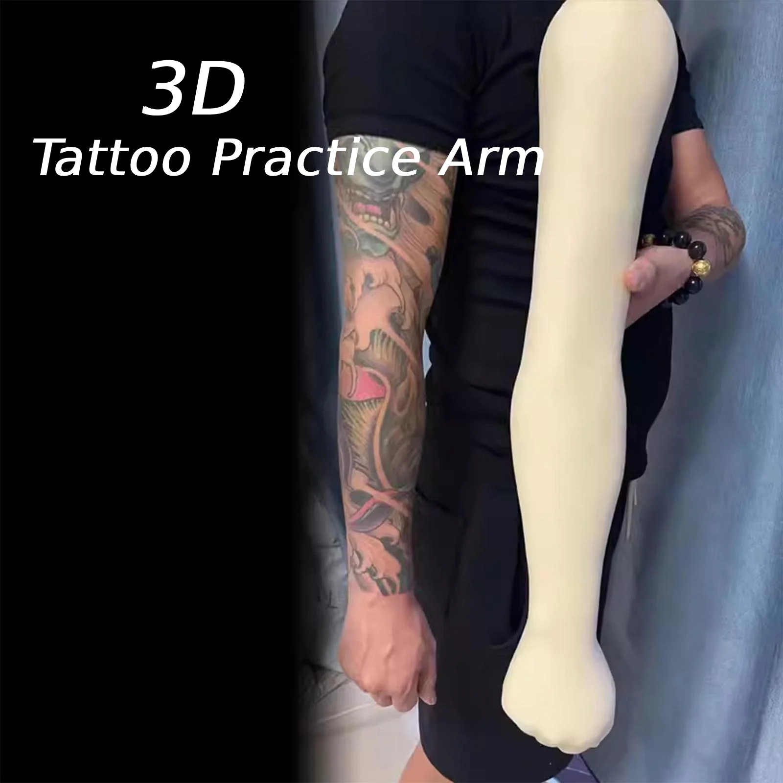 60cm 3d tatuagem prática braço simulação silicone braço simulação tatuagem iniciantes prática braço tatuagem acessórios novo