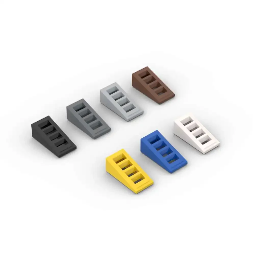 

MOC 10PCS 61409 Slope 18 2x1x2/3 With Grille Building Blocks Kit Idea Bricks Educational Idea DIY Toy Children Birthday Kid Gift