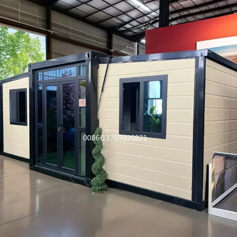 

20ft Expandable Container House for Living Office Hotel Shop Villa Bathroom Constructed with Steel Sandwich Panel Materials