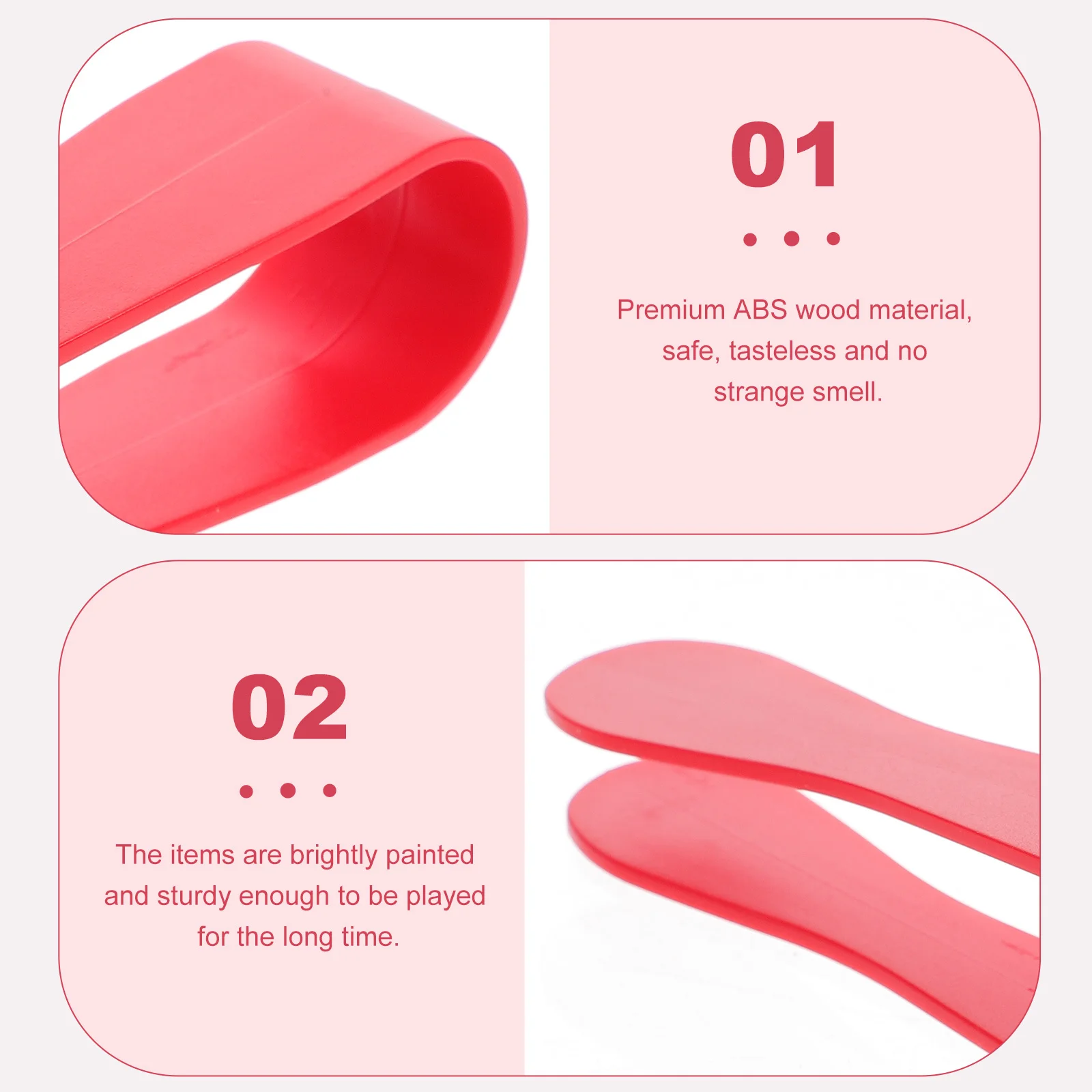 5 قطعة ملقط الخبز قسط Abs المطبخ Playset محاكاة مشبك أطعمة المشابك الصغيرة للأطفال دور اللعب التظاهر الطبخ في وقت مبكر #5