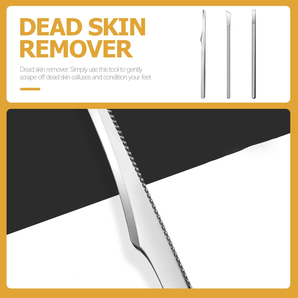 

3pcs Pedicure Trimmer Toenail Blade Tool Nail Cuticle Remover Knive Professional Foot Callus Rasp File Dead Skin Remover Scraper