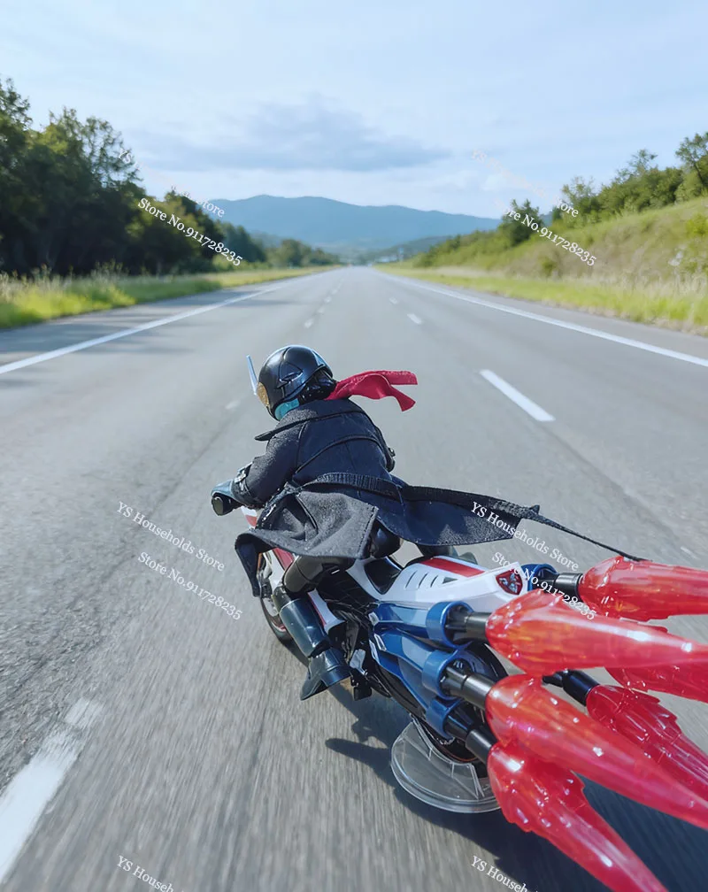 6.2 سنتيمتر سترة واقية طويلة 3.3 سنتيمتر وشاح أحمر الملابس مجموعة ملحق ل Brokees مصغرة كامين رايدر رقم 1 الشكل Diy بها بنفسك الديكور #3