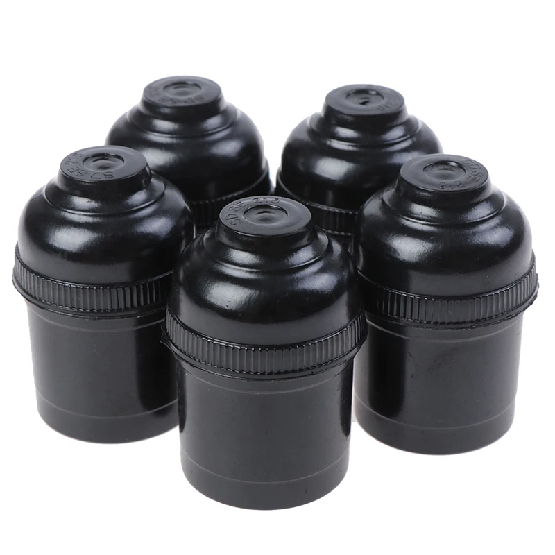 5x E27 4A Retro Light Bulb Lamp Holder Pendant Edison Screw Cap Socket Fittings