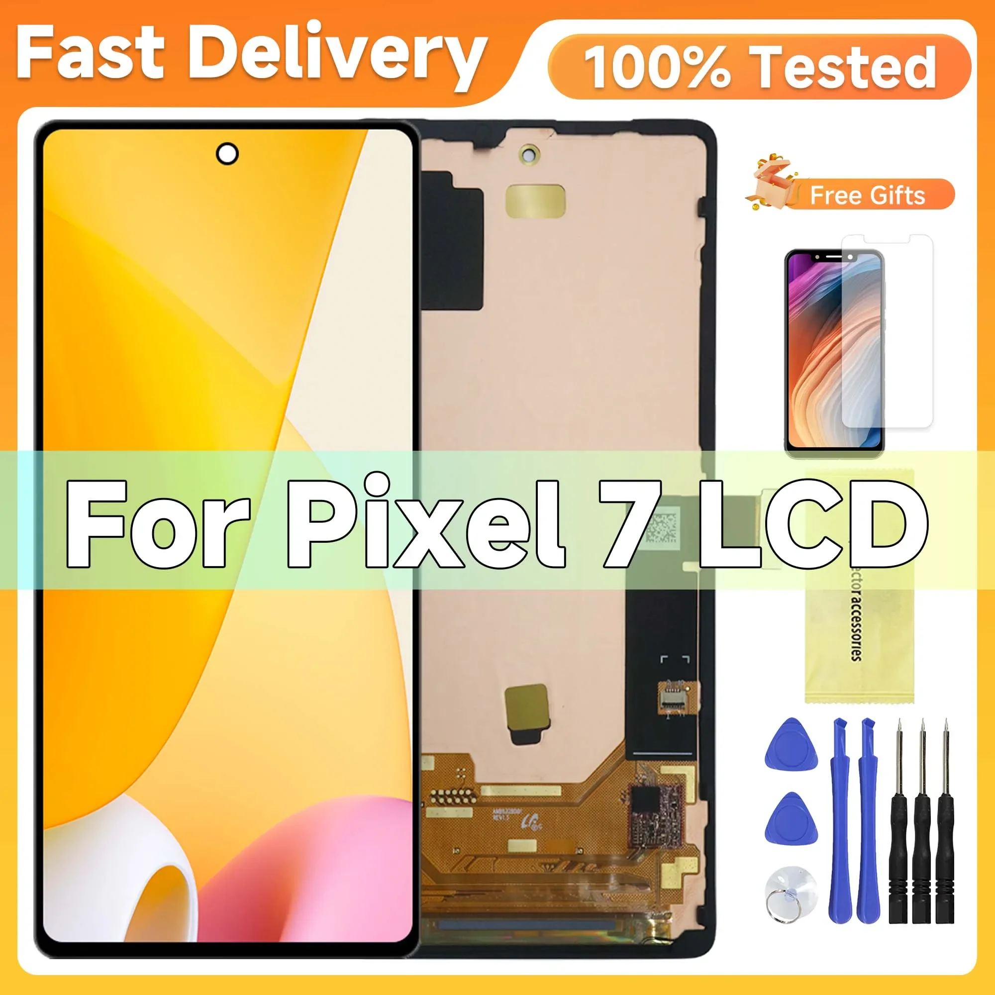 

Screen For Google Pixel 7 Lcd Display Digital Touch Screen with Frame for Google Pixel 7 GVU6C GQML3 GO3Z5 Screen Replacement