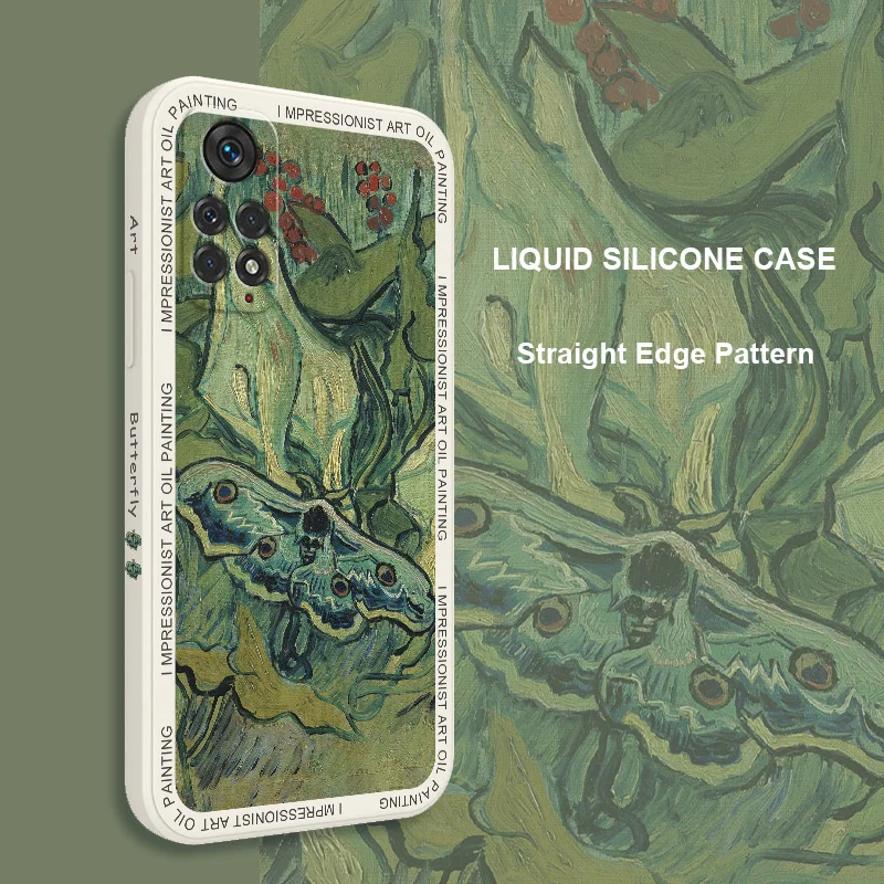Oil Butterfly Phone Case For Xiaomi Redmi Note 13 12 12S 11 11S 10 10A 10T 10S 9T 9 8 7 Pro Plus 10C 9A 9C 9T 4G 5G Cover image 2