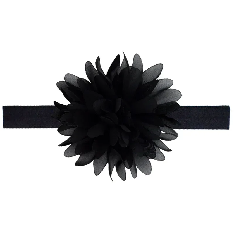 Diademas de flores de gasa para niñas recién nacidas, accesorios de fotografía, accesorios para el cabello infantiles, regalos de cumpleaños